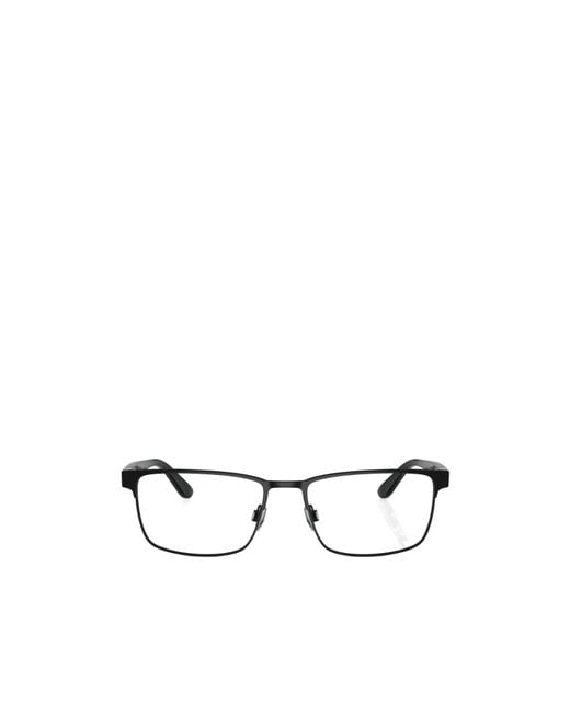 Polo Ralph Lauren White Eyewear Rectangle Frame Glasses for men