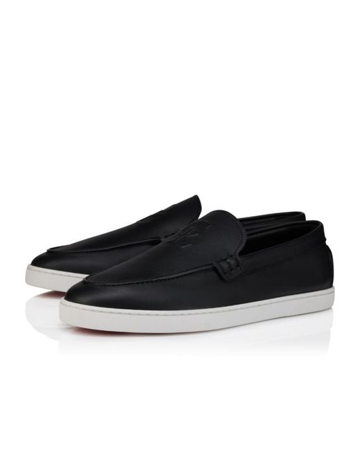 Christian Louboutin Black Round-Toe Loafers for men