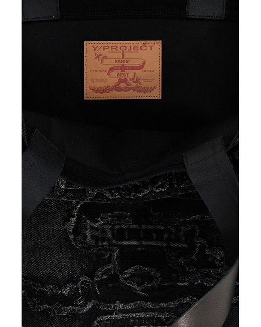 Y. Project Black Logo Handbag for men