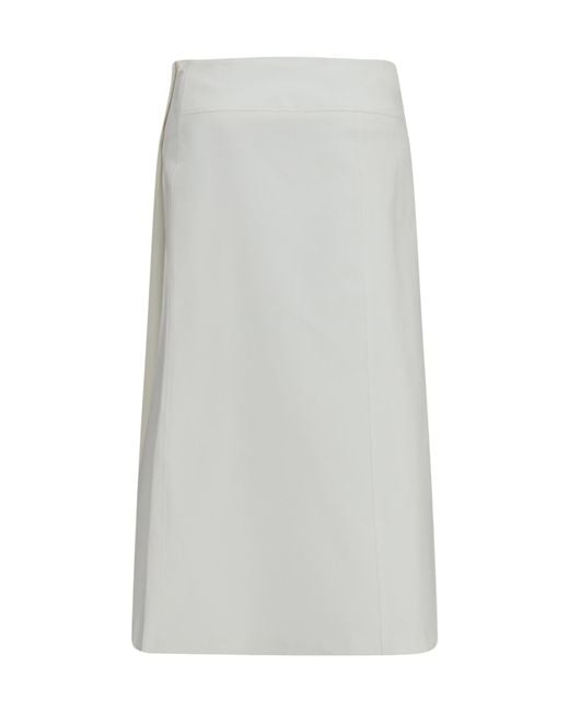 Rier White Bonded Mid Skirt