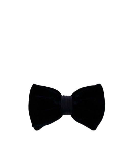 Giorgio Armani Black Adjustable Bow Tie for men