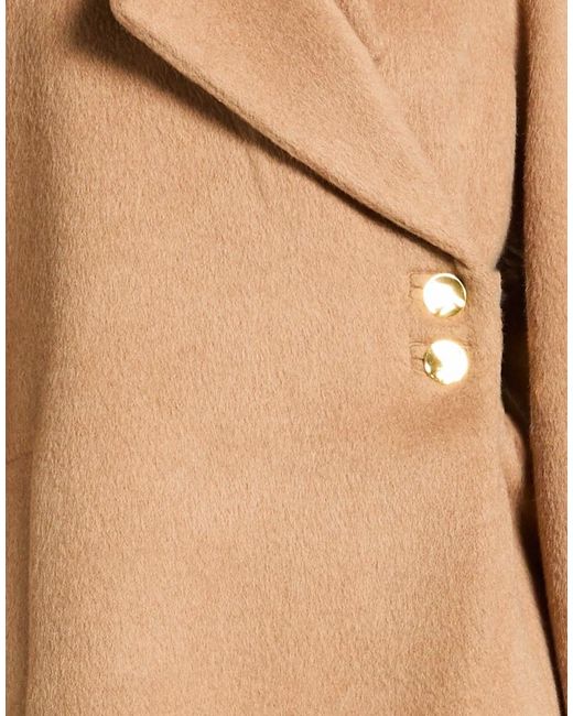 Ganni Natural Versatile And Comfortable Belted Coat