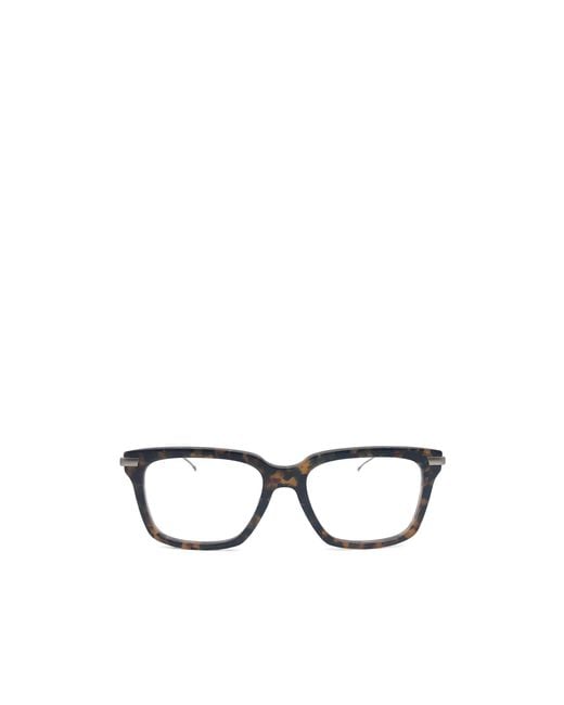 Thom Browne White Eyewear Rectangular Frame Glasses