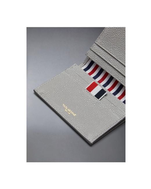 Thom Browne Gray Trifold Wallet for men