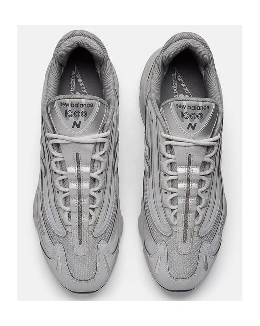 New Balance Gray 1000 Lace-Up Sneakers for men