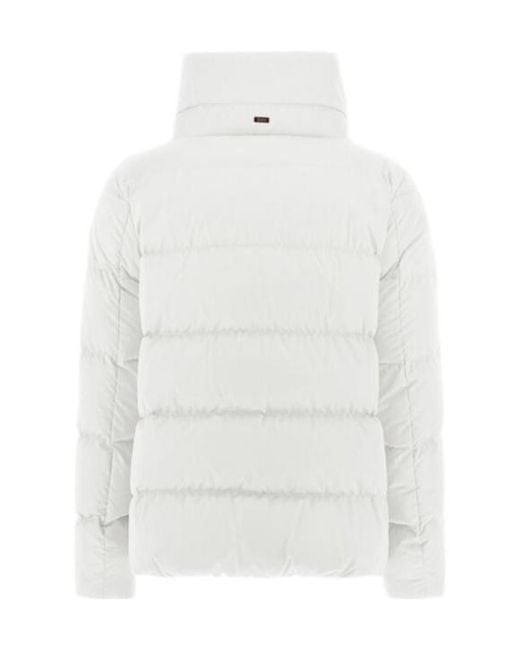 Herno White 'Satin Cape' Jacket