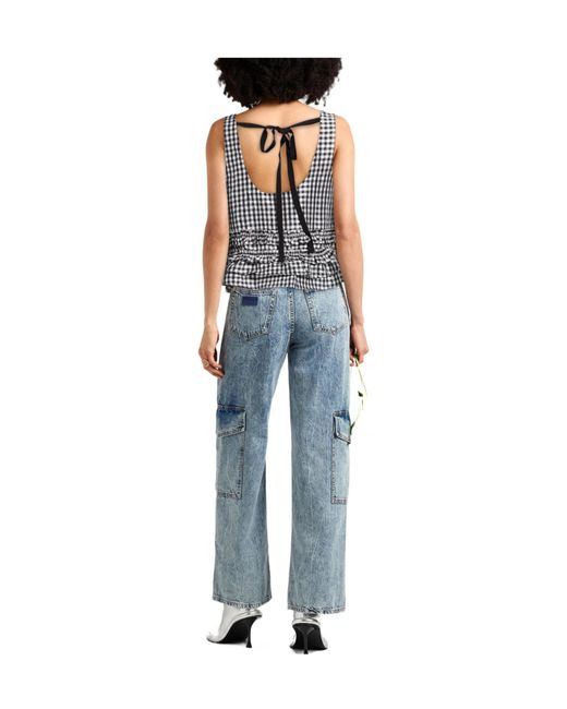 Ganni Black Sleeveless Tops