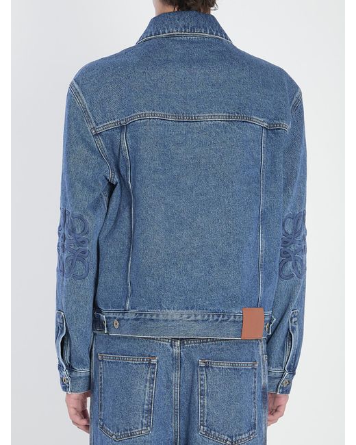 Loewe Blue Anagram Buttoned Jacket for men