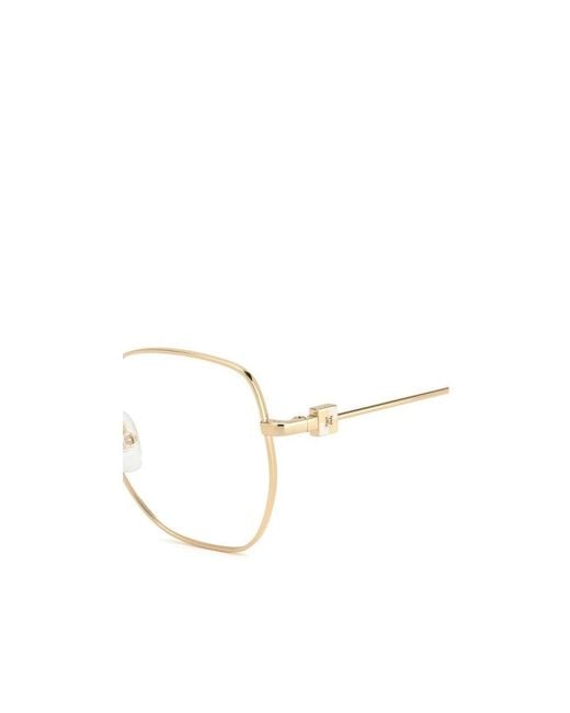 Carolina Herrera White Tortoiseshell Geometric-Frame Glasses