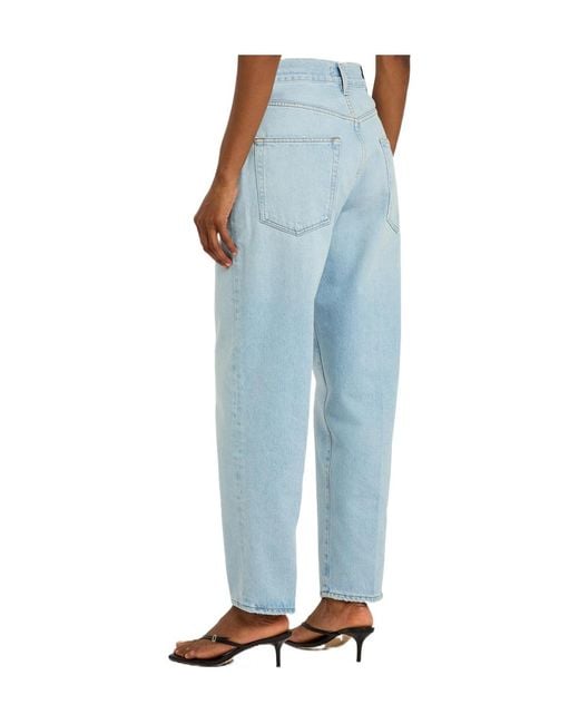 Agolde Blue Tapered-Leg Jeans