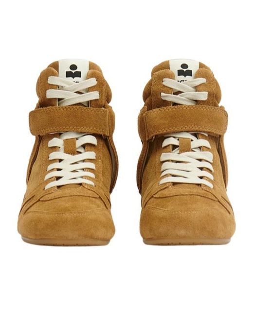 Isabel Marant Brown Senny High Sneakers