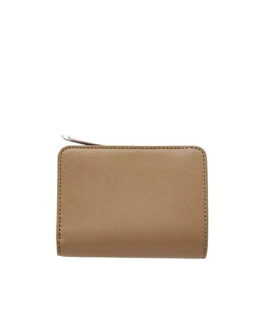 Marc Jacobs White The Utility Snapshot Mini Compact Wallet