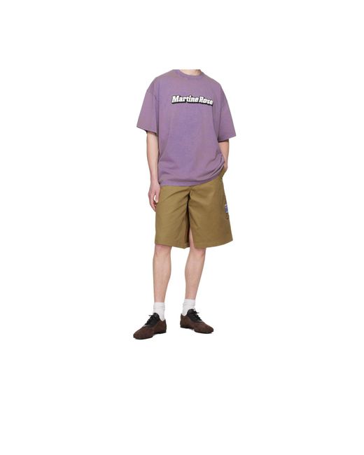 Martine Rose Natural Khaki Twisted Skate Shorts for men