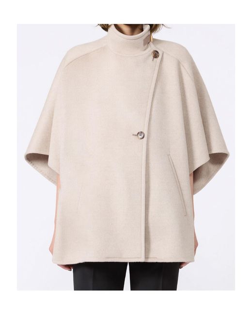 Max Mara Natural Oversized Cape