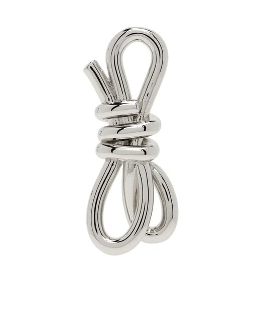 MM6 by Maison Margiela White Mono Knot Earring