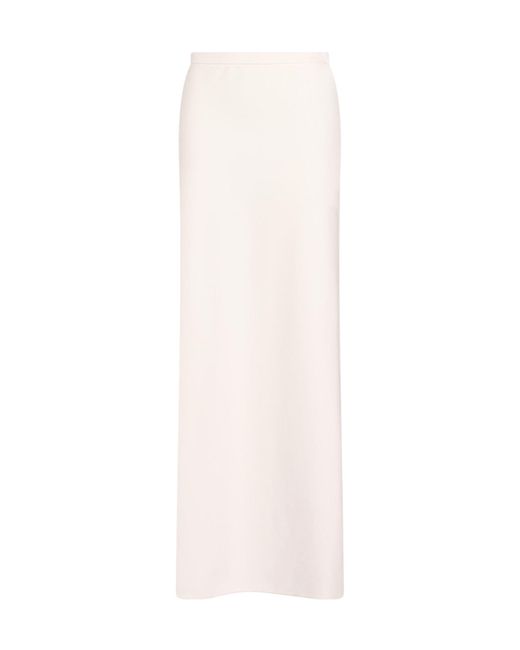 Max Mara White Slim Stretch Skirt
