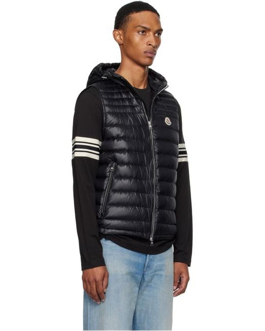 Moncler Black Orant Padded Gilet for men