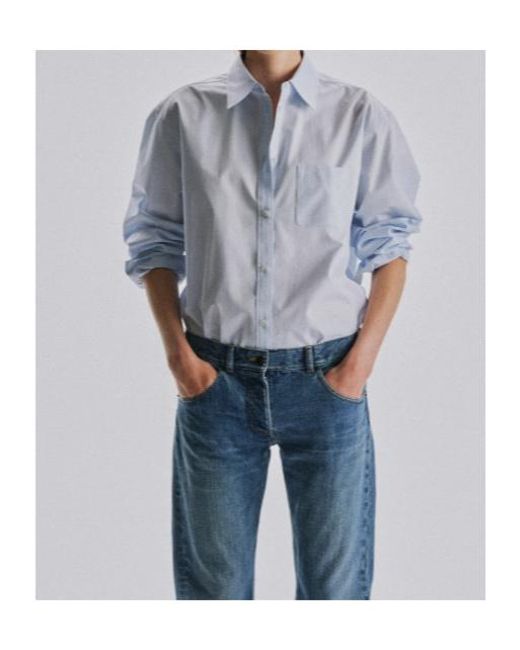 The Row Blue Elva Shirt