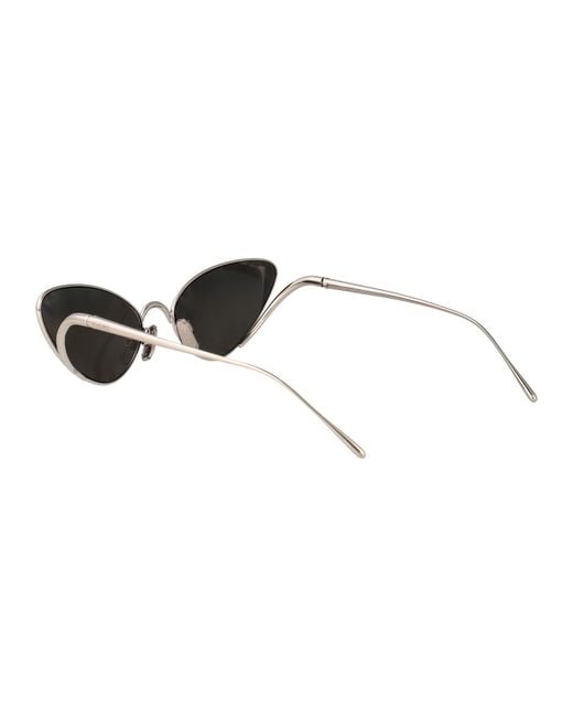 Loewe White Cat Eye Frame Sunglasses