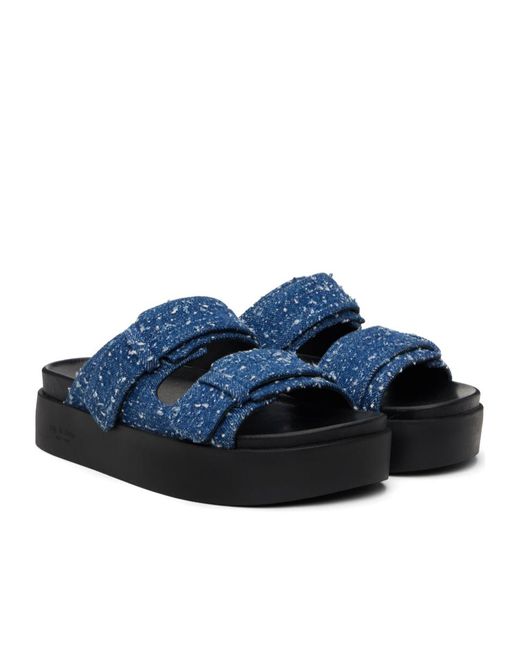 Rag & Bone Blue Open Toe Flat Sandals