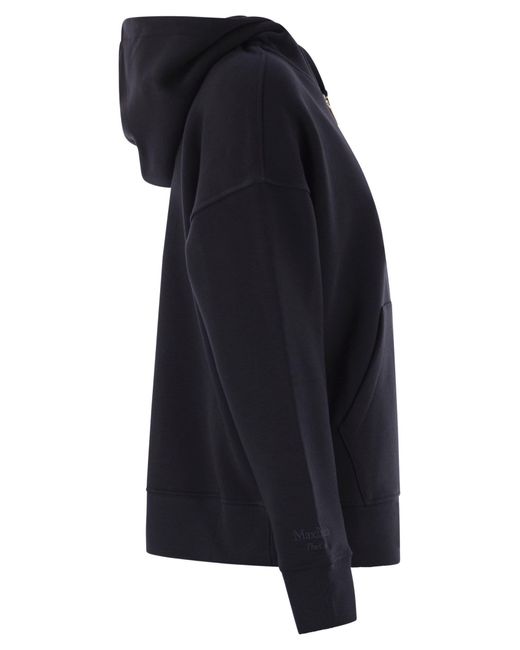 Max Mara Black Knitted Hoodie