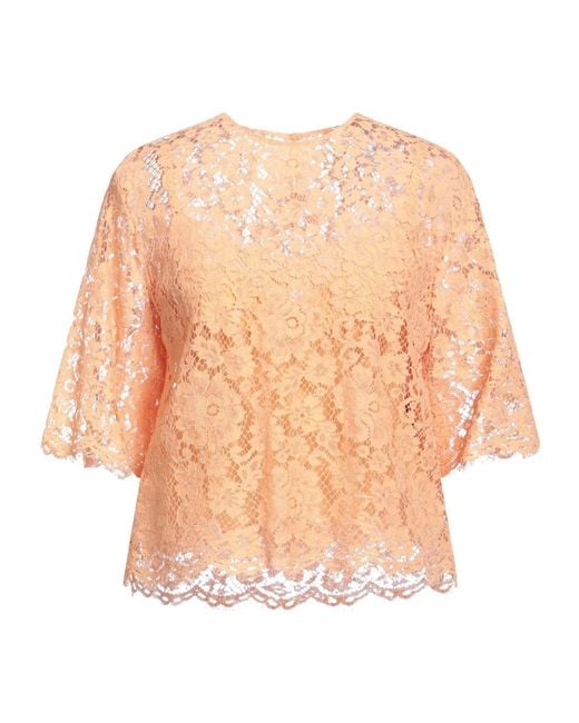 Dolce & Gabbana Natural Solid Color Tops
