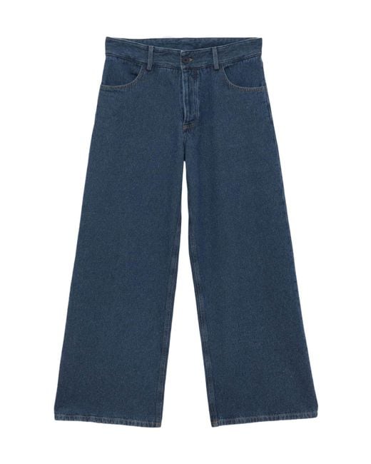 Baserange Blue Wide-Leg Jeans