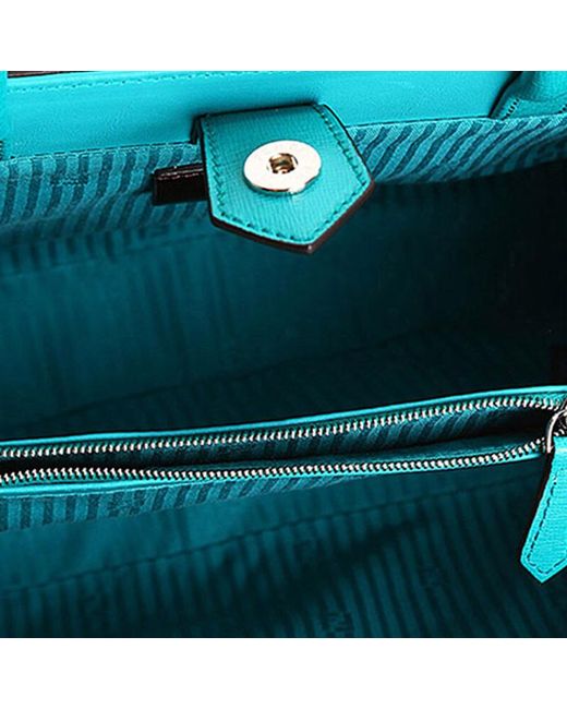 Fendi Blue Small 2Jours Logo Handbag