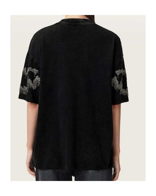 AllSaints Black Short-Sleeved T-Shirt