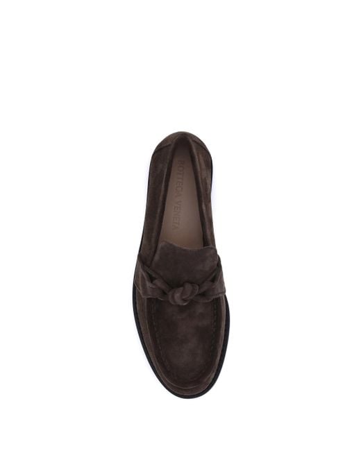 Bottega Veneta Brown Astaire Fondente Suede Moccasin