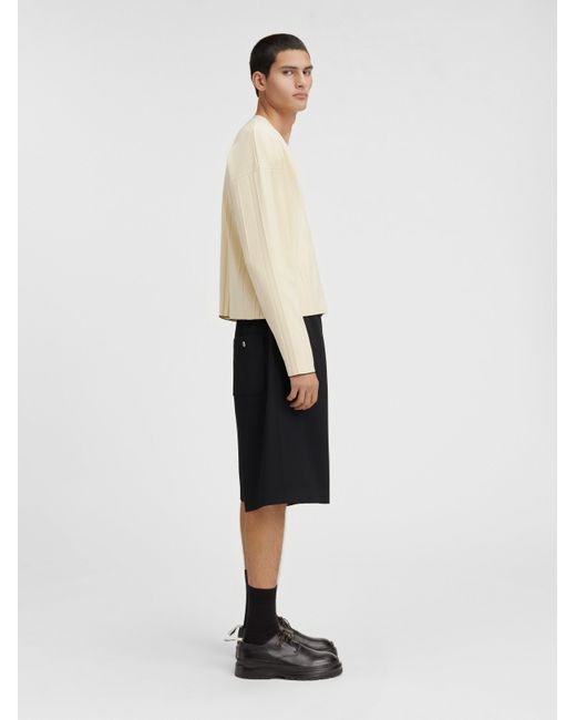 Jacquemus Natural Pleated Cardigan for men