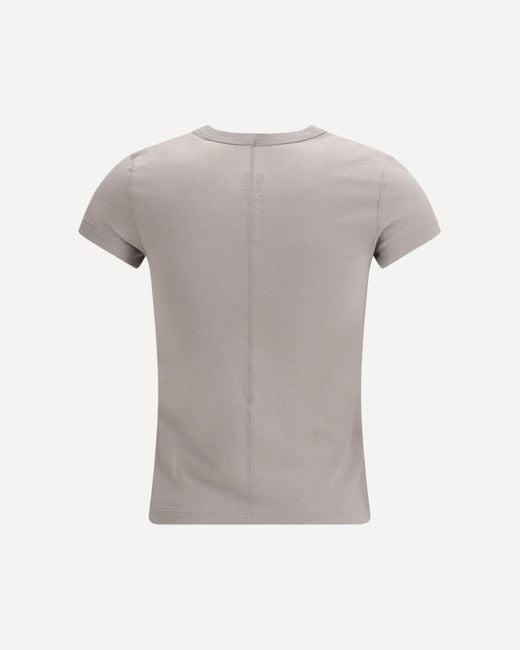 Rick Owens Gray Short Sleeved Crewneck T-Shirt