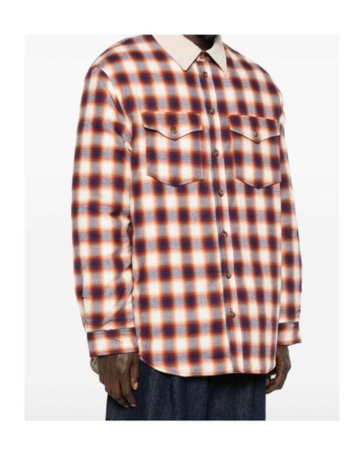 Isabel Marant Red Steeve Shirt Jacket for men