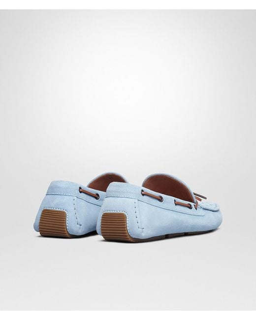 Bottega Veneta White Ciel Intrecciato Loafers for men