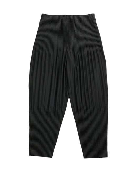 Homme Plissé Issey Miyake Black Plissé Trousers for men
