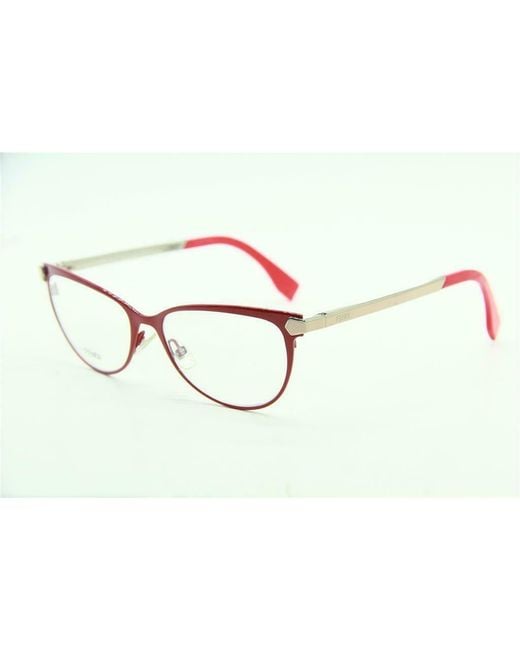 Fendi White Logo Detail Flat Lens
