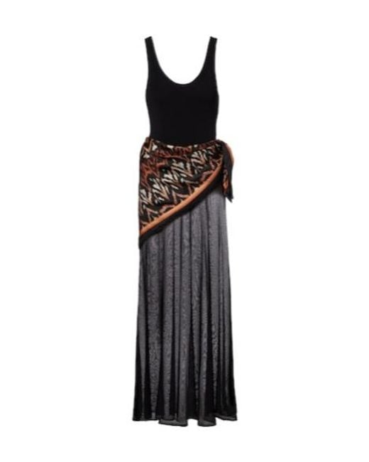Zimmermann Black Aster Scarf-Detail Maxi Dress