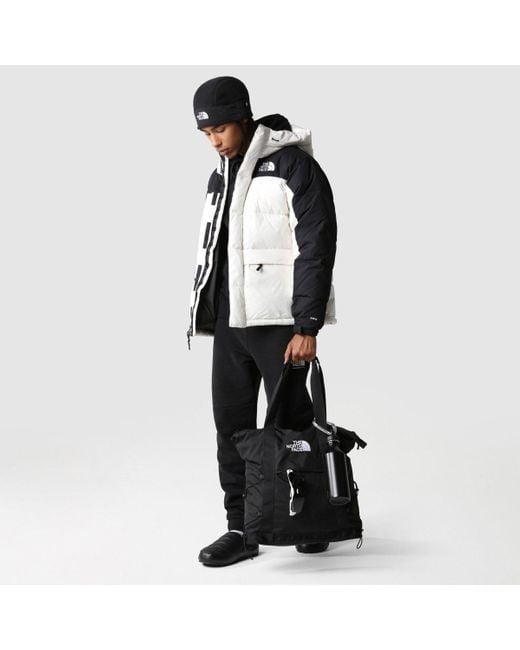 The North Face Black Logo Embroidered Zipped Puffer Jacket for men