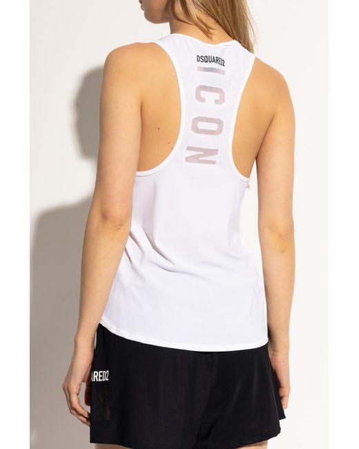 DSquared² White Sleeveless Vest
