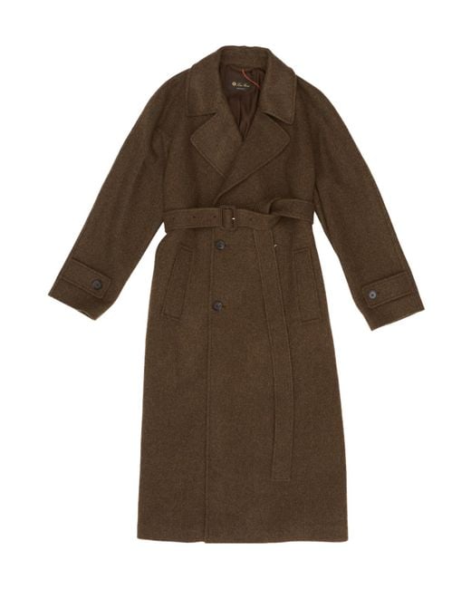 Loro Piana Brown Belted Coat