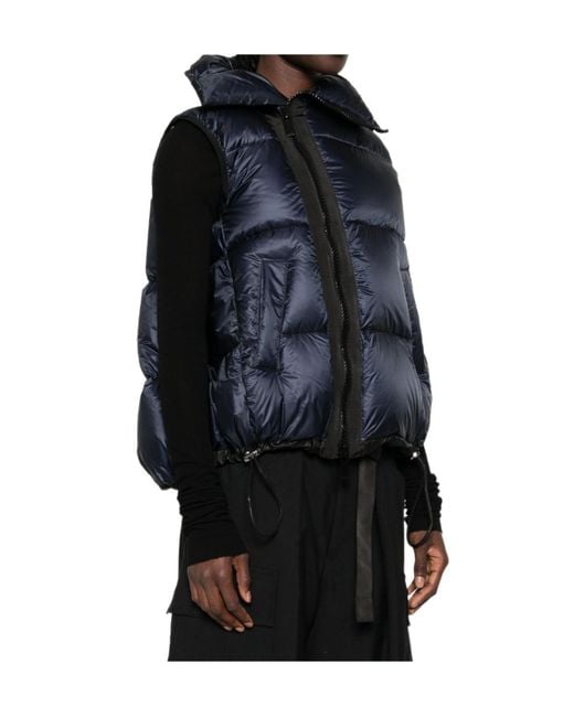 Sacai Black Quilted Zip-Up Gilet
