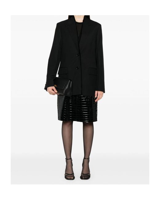 Totême Black Totême Single-Breasted Long Sleeved Blazer