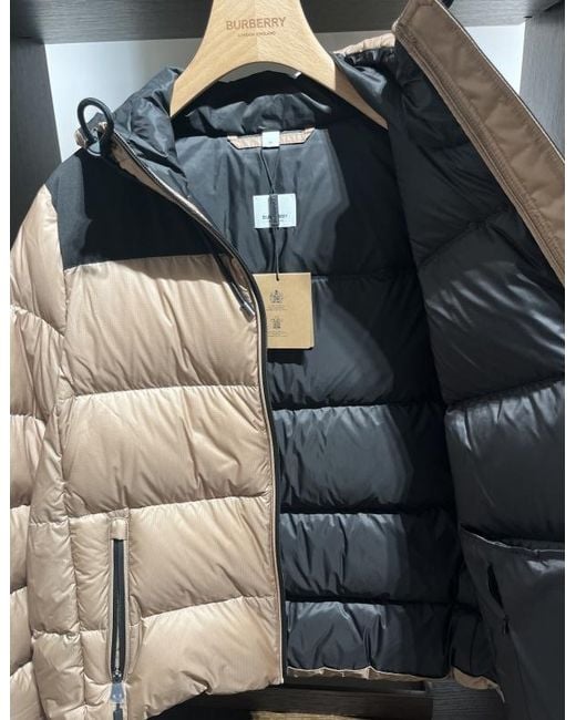 Burberry Natural Logo Quilted Down Jacket