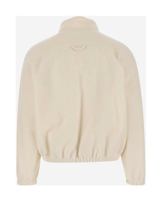 Rier Natural Half-Zip Fleece Sweatshirt for men