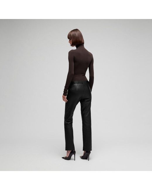 Gucci Black Seamless Turtleneck Top