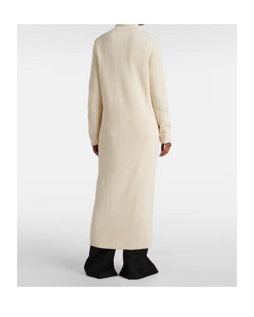 Jil Sander White Wool Cardigan