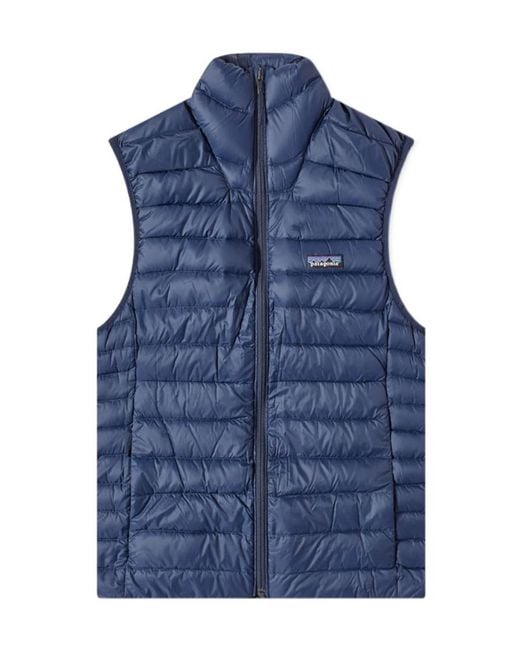 Patagonia Blue Down Sweater Vest for men