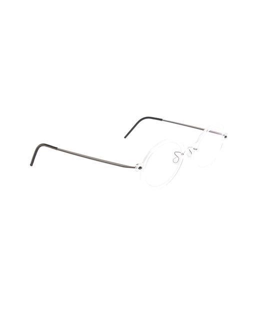 Lindberg White Round Frame Glasses