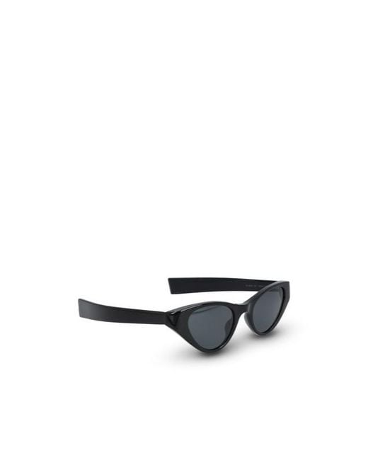 Saint Laurent White Eyewear Triangle Frame Sunglasses