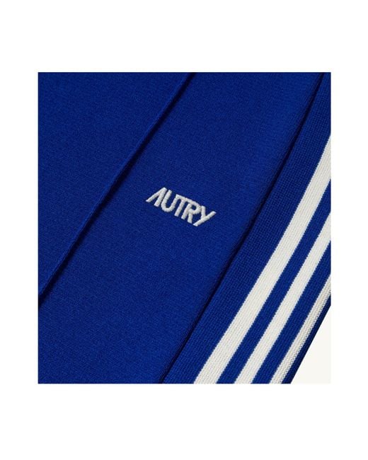 Autry Blue Stripe-Side Pants for men